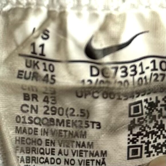 Nike Blazer Mid '77 "Paint Splatter" Men's Sneakers White DC7331-100 Sz 11 - Picture 9 of 9